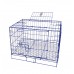 FixtureDisplays® Pet Folding Dog Cat Crate Cage Kennel w/ Tray Carrier 11970-2-BLUE